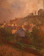 Houses at the Foot of a Cliff